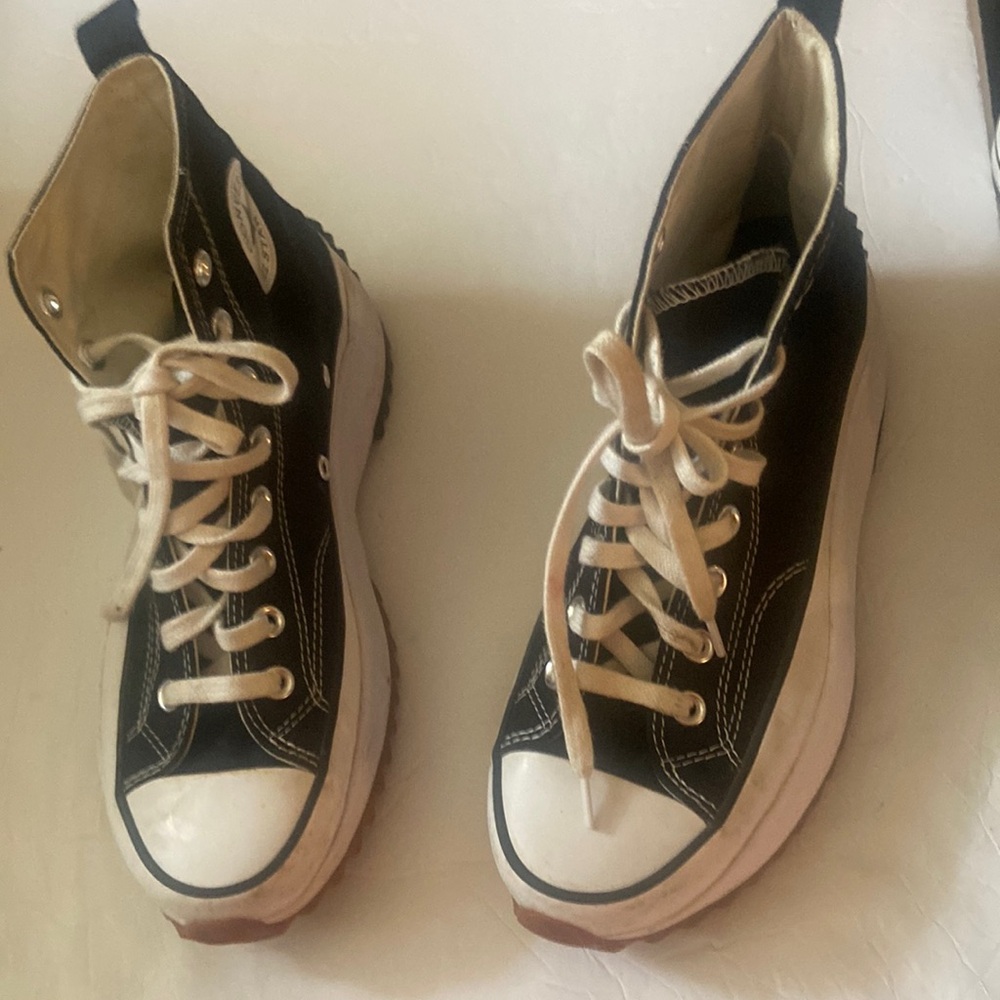 Converse hi top platform sneakers